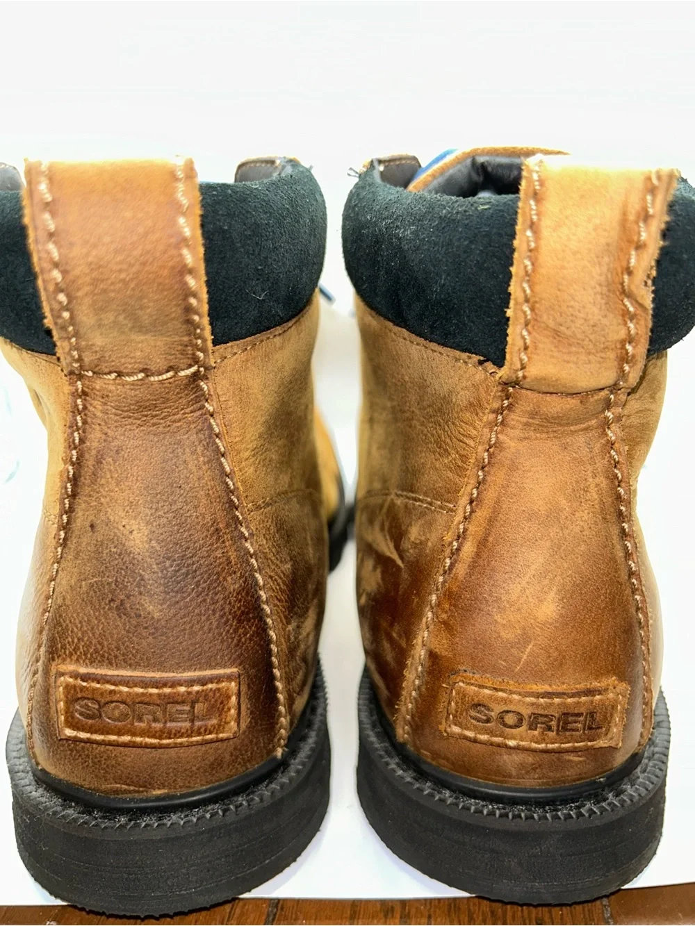 Sorel Madison Moc toe waterproof tan leather work boots size 12